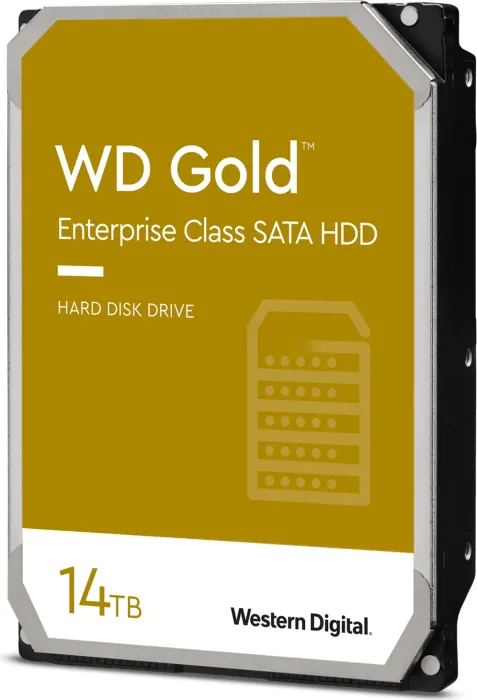 Western Digital WD złoto 14TB, 24/7, 512e / 3.5" / SATA 6Gb/s
