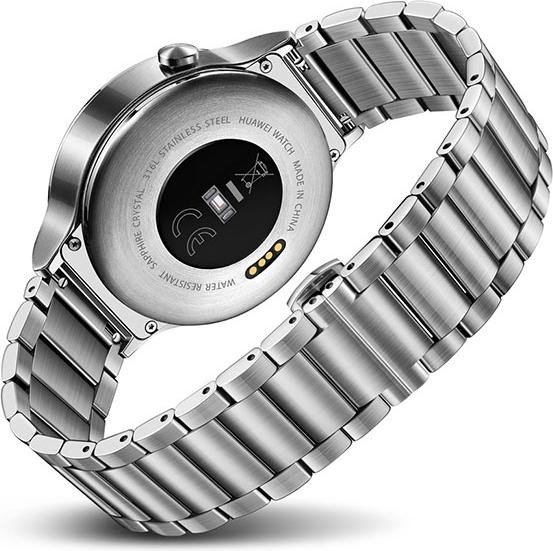 Huawei Watch Classic mit Gliederarmband silber