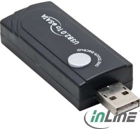 InLine USB 2.0 Adapter, Stecker A auf eSATA Buchse