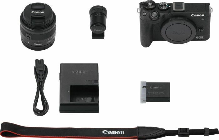 Canon EOS M6 Mark II schwarz mit Objektiv EF-M 15-45mm 3.5-6.3 IS STM