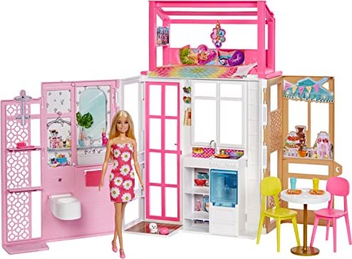 Mattel Barbie Haus und Puppe