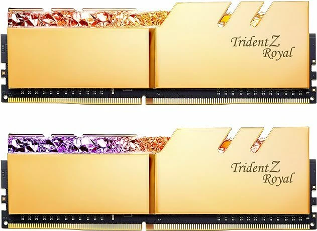 G Skill Trident Z Royal Gold DIMM Kit 16GB DDR4 3200 CL16 18 18 38 Ab 