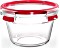 Emsa Clip&Close Glas rund 900ml Aufbewahrungsbehälter rot (N1040400)