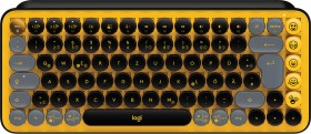 Logitech POP Keys Wireless Mechanical Keyboard, Blast, TTC BROWN, Logi Bolt, USB/Bluetooth, DE (920-010719)