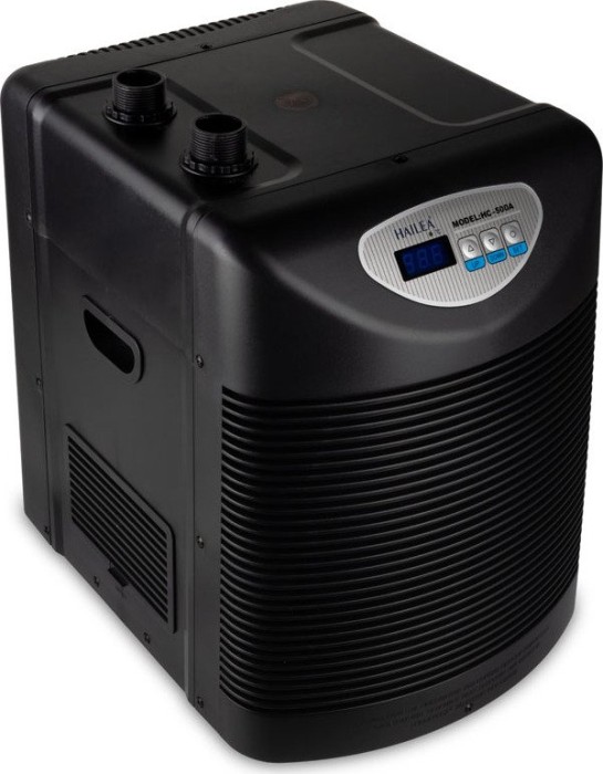 Hailea HC Series 500A Aquarienkühler schwarz, Durchlaufkühler mit Kompressor, 200-1200l