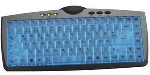 KeySonic ACK-610EL Super-mini keyboard, PS/2, DE