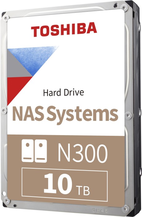 Toshiba N300 NAS Systems 10TB, 24/7, 512e / 3.5" / SATA 6Gb/s, retail