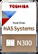 Toshiba N300 NAS Systems 10TB, 24/7, 512e / 3.5" / SATA 6Gb/s, retail Vorschaubild