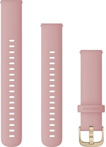 Garmin Schnellwechsel Ersatzarmband 18mm Silikon pink/gold 110-195mm