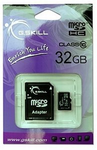 G.Skill microSDHC 32GB kit, Class 10