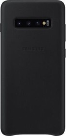 Samsung Leather Cover für Galaxy S10+ schwarz