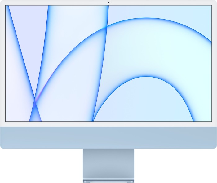 Apple iMac 24" blau, M1 - 8 Core CPU / 8 Core GPU, 16GB RAM, 1TB SSD, Gb LAN