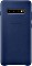 Samsung Leather Cover für Galaxy S10+ navy blau (EF-VG975LNEGWW)