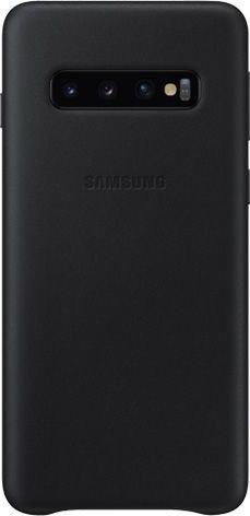 Samsung Leather Cover für Galaxy S10 schwarz
