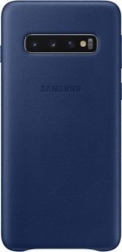 Samsung Leather Cover für Galaxy S10 navy blau