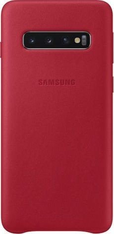 Samsung Leather Cover für Galaxy S10 rot