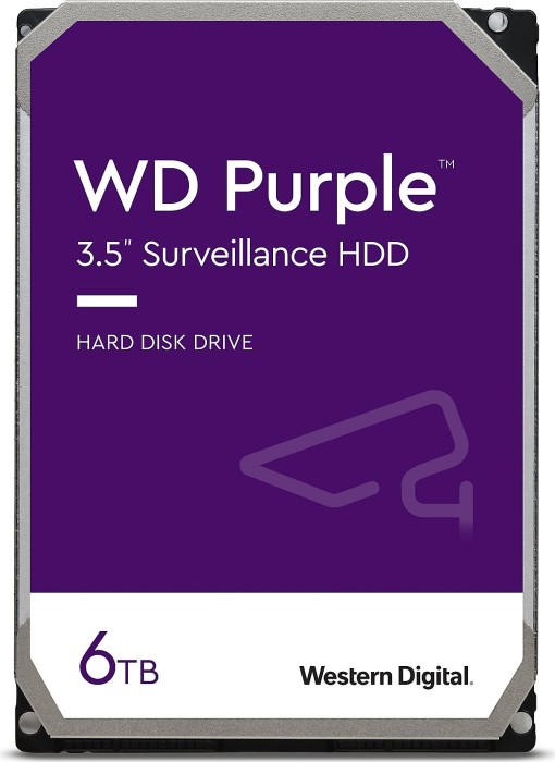 Western Digital WD Purple 6TB, 24/7, 512e / 3.5" / SATA 6Gb/s (WD62PURZ)