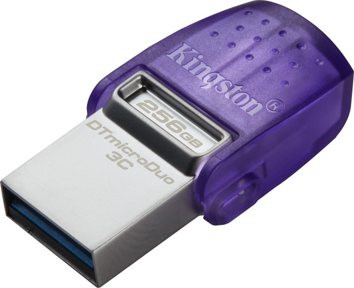 Kingston DataTraveler microDuo 3C G3 256GB, USB-C 3.0/USB-A 3.0