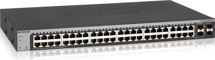 Netgear ProSAFE GS700 Rack Gigabit Smart switch, 46x RJ-45, 2x RJ-45/SFP, 2x SFP, V5