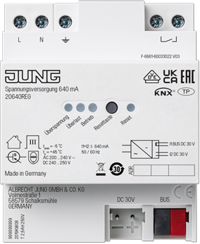 Jung KNX Spannungsversorgung 30V, 640mA, 4TE REG, Netzteil