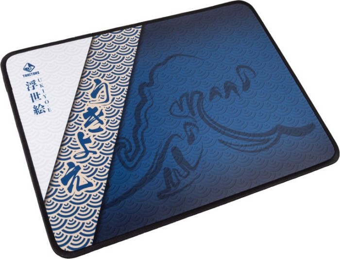 Traitors UKIYO-E Speed Mouse pad, 355x255mm, traditionell japanisches motyw niebieski/złoty/biały/czarny