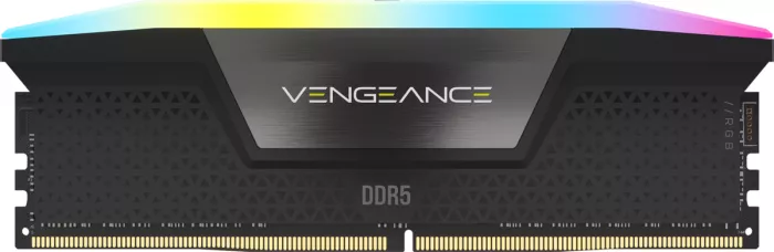 Corsair Vengeance RGB schwarz DIMM Kit 64GB, DDR5-6000, CL30-36-36-76, on-die ECC