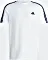 adidas Essentials Single 3-paski Shirt krótki rękaw biały/czarny (męskie) (IC9336)