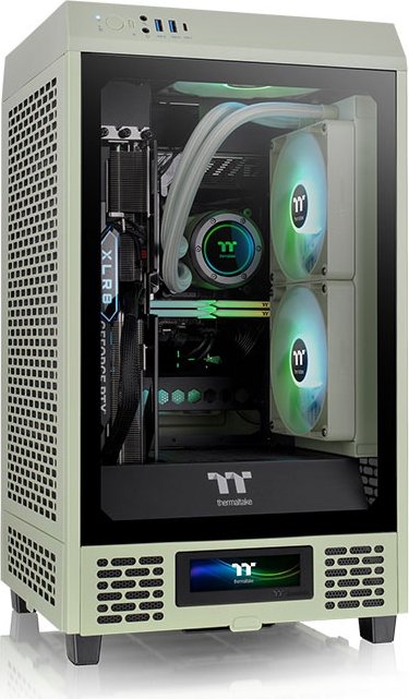 Thermaltake LCD Panel Kit for The Tower 200 Matcha Green, Monitor Kit für The Tower 200 Matcha Green, grün, 3.9"