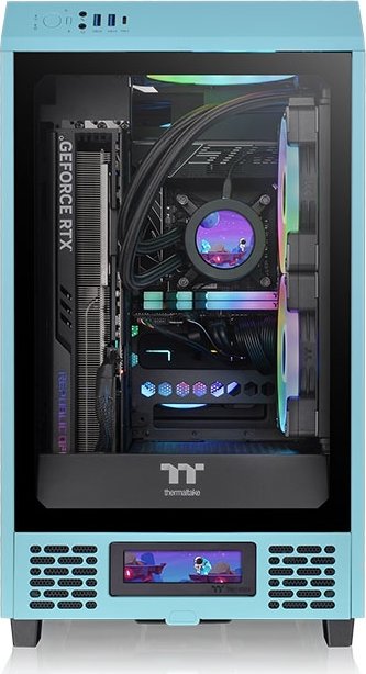 Thermaltake LCD panel Kit for The Tower 200 Turquoise, monitor Kit do The Tower 200 Turquoise, turkusowy, 3.9"