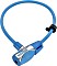 Kryptonite KryptoFlex 1265 zamek kabel, klucz niebieski (002659)