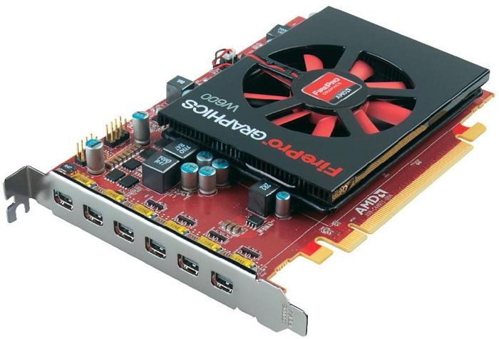 AMD FirePro W600, 2GB GDDR5, 6x mDP