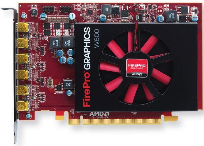 AMD FirePro W600, 2GB GDDR5, 6x mDP