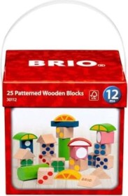 BRIO 25 Patterned Wooden Blocks (30112)