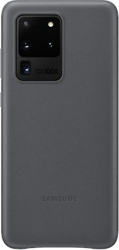 Samsung Leather Cover für Galaxy S20 Ultra grau