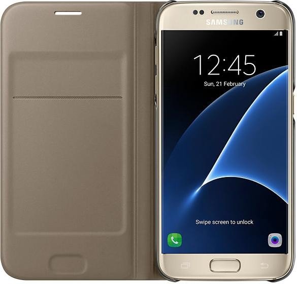 Samsung Flip Wallet für Galaxy S7 gold