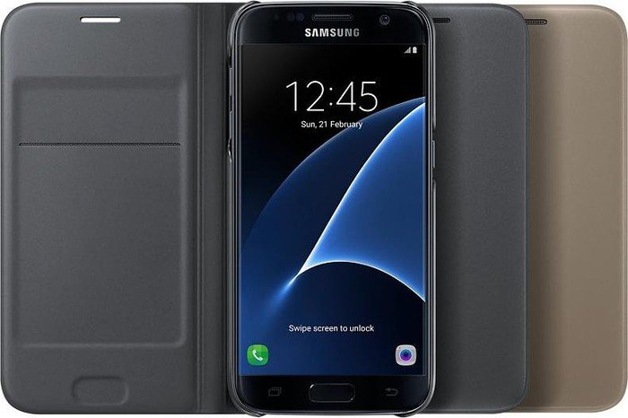 Samsung Flip Wallet für Galaxy S7 gold