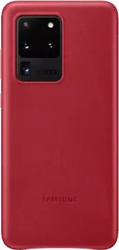 Samsung Leather Cover für Galaxy S20 Ultra rot