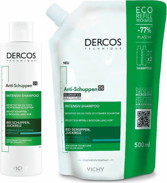 Vichy Dercos Anti-Schuppen für fettige Kopfhaut Shampoo, 500ml