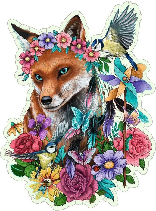 KESIMO 1000-teiliges 3D-Puzzle Fuchs, 50x70 Cm – Herausforderung Für Erwachsene & Kinder Ab 8 Jahren