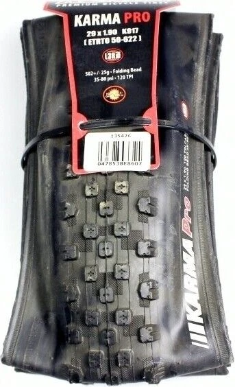 Kenda Karma K917 26x2.0 Mountain Bike Tire – Wire Bead, Knobby Tread, Black 5 thumbnail image