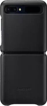 Samsung Leather Cover für Galaxy Z Flip schwarz