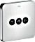 Hansgrohe AXOR ShowerSelect softcube Kontrollfeld mit 3 Ventilen chrom (36773000)