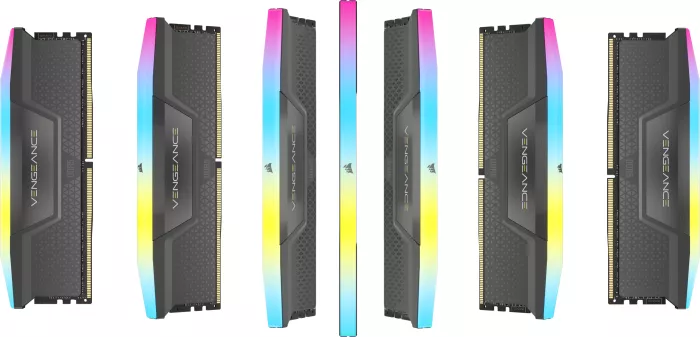 Corsair Vengeance RGB szary DIMM Kit 64GB, DDR5-6000, CL30-36-36-76, on-die ECC