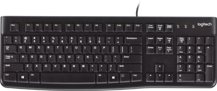 Logitech K120 Tastatur USB Ungarn Schwarz CE CUL FCC (920-002491)