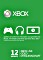 Microsoft Xbox Live złoto Subscription Card - 12 Monats abonament (Download) (Xbox SX/Xbox One/Xbox 360)
