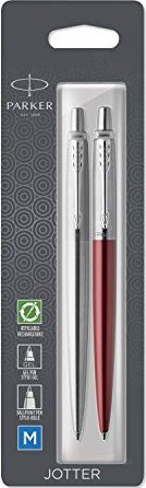 Parker Jotter London Duo Discovery Pack Kensington Red/Stainless Steel, 2er-Set