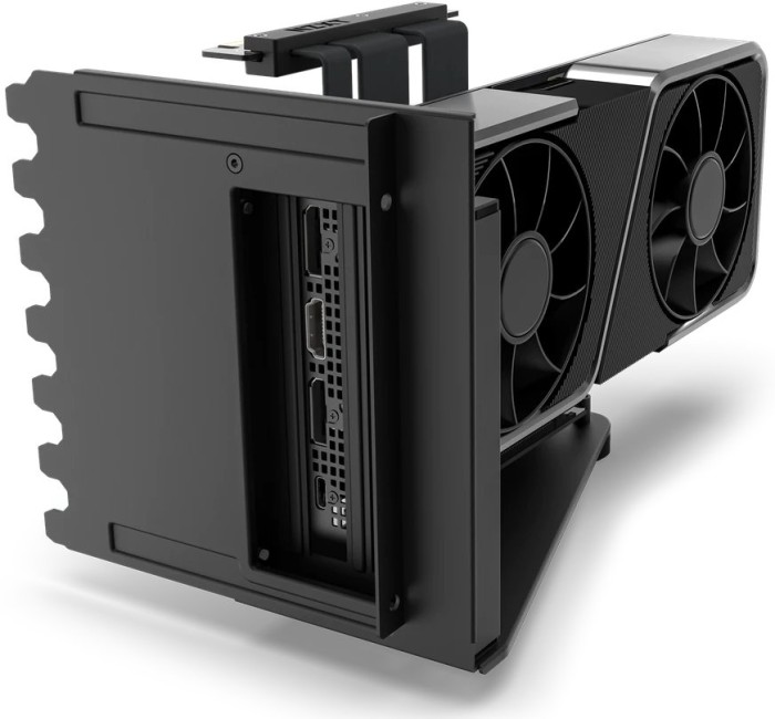 NZXT Vertical GPU Mounting Kit, Riser Card inkl. PCI-Slot Blende für H7, PCIe 4.0, schwarz