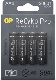 GP Batteries ReCyko Pro Mignon AA NiMH 2000mAh, 4er-Pack