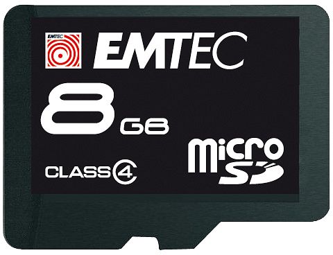 Emtec R12/W6 microSDHC 8GB Kit, Class 4