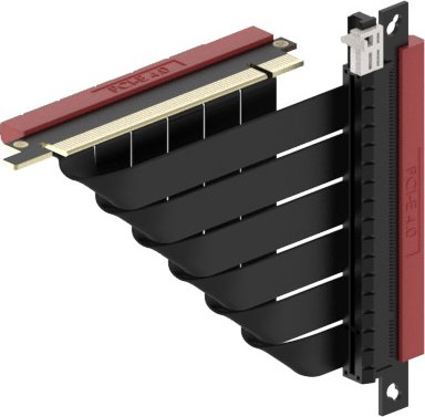 SSUPD Riser Card Cable, łamany, PCIe 4.0 x16, 14cm